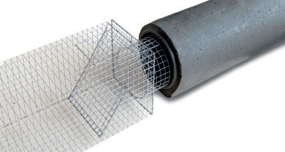 Abfangkasten aus Draht für Betonrohrfalle 250mm