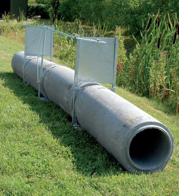 Betonrohrfalle für 250 und 300mm Rohre mit Fadenauslösung
